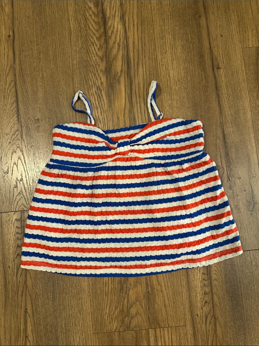 Old Navy Red, Blue & White Striped Tank Top